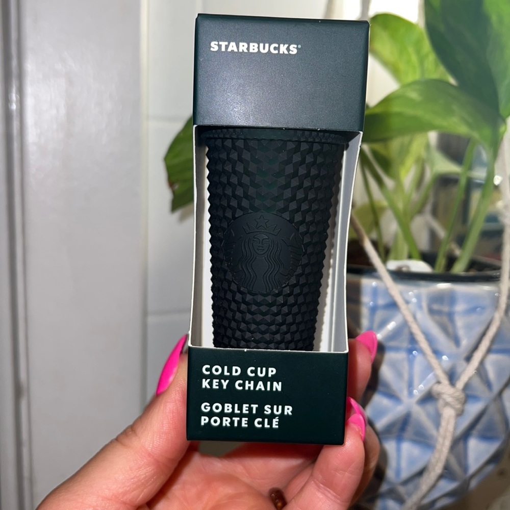 *NEW* Starbucks Keychain Green Matte Studded Tumbler